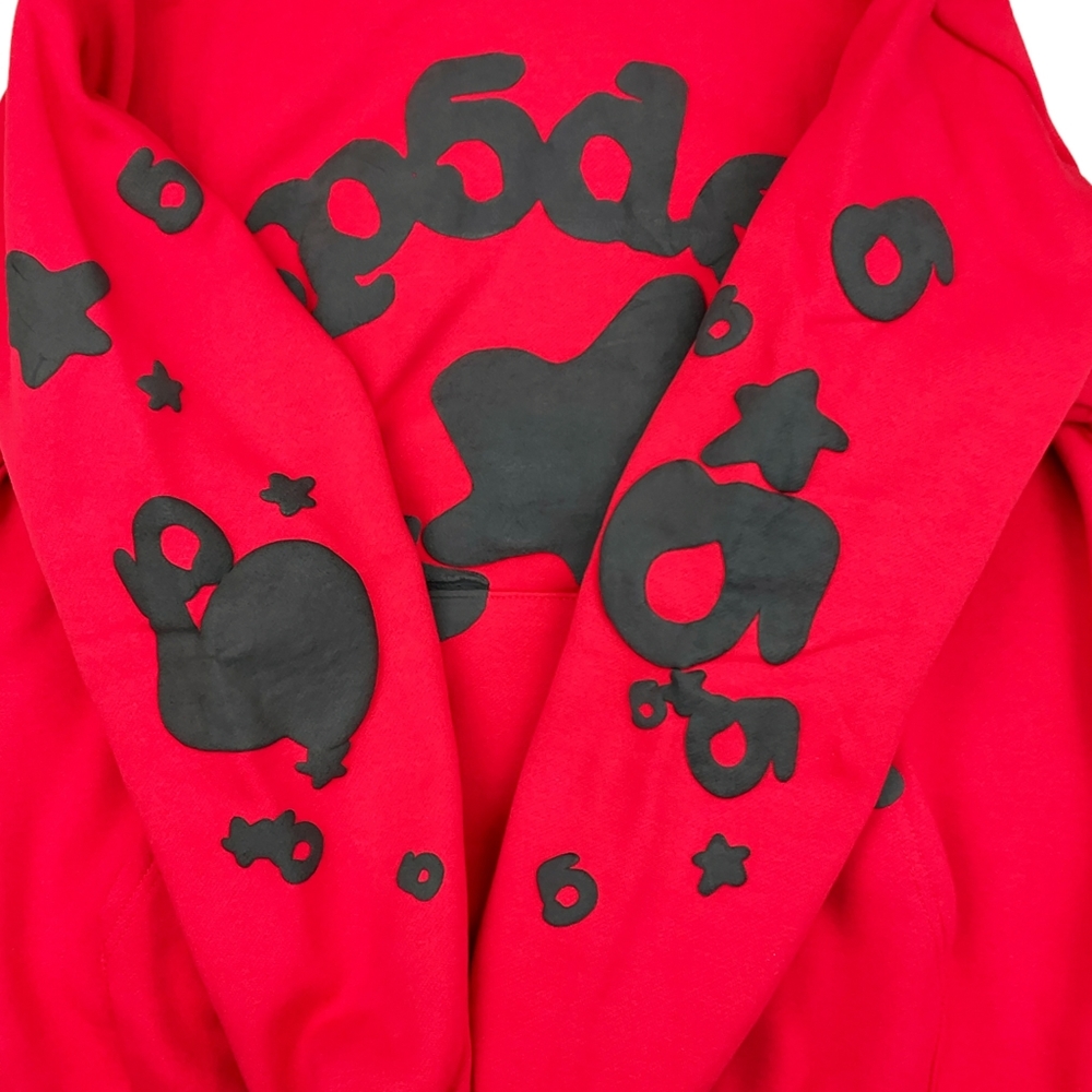 Sp5der Beluga Pullover Hoodie Red | Spider Worldwide - Picture 3 of 6